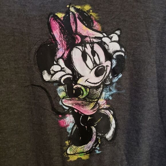Disney Minnie Mouse Hooded Long Sleeve Kangaroo Pocket Top Size XL Juniors - Picture 4 of 7